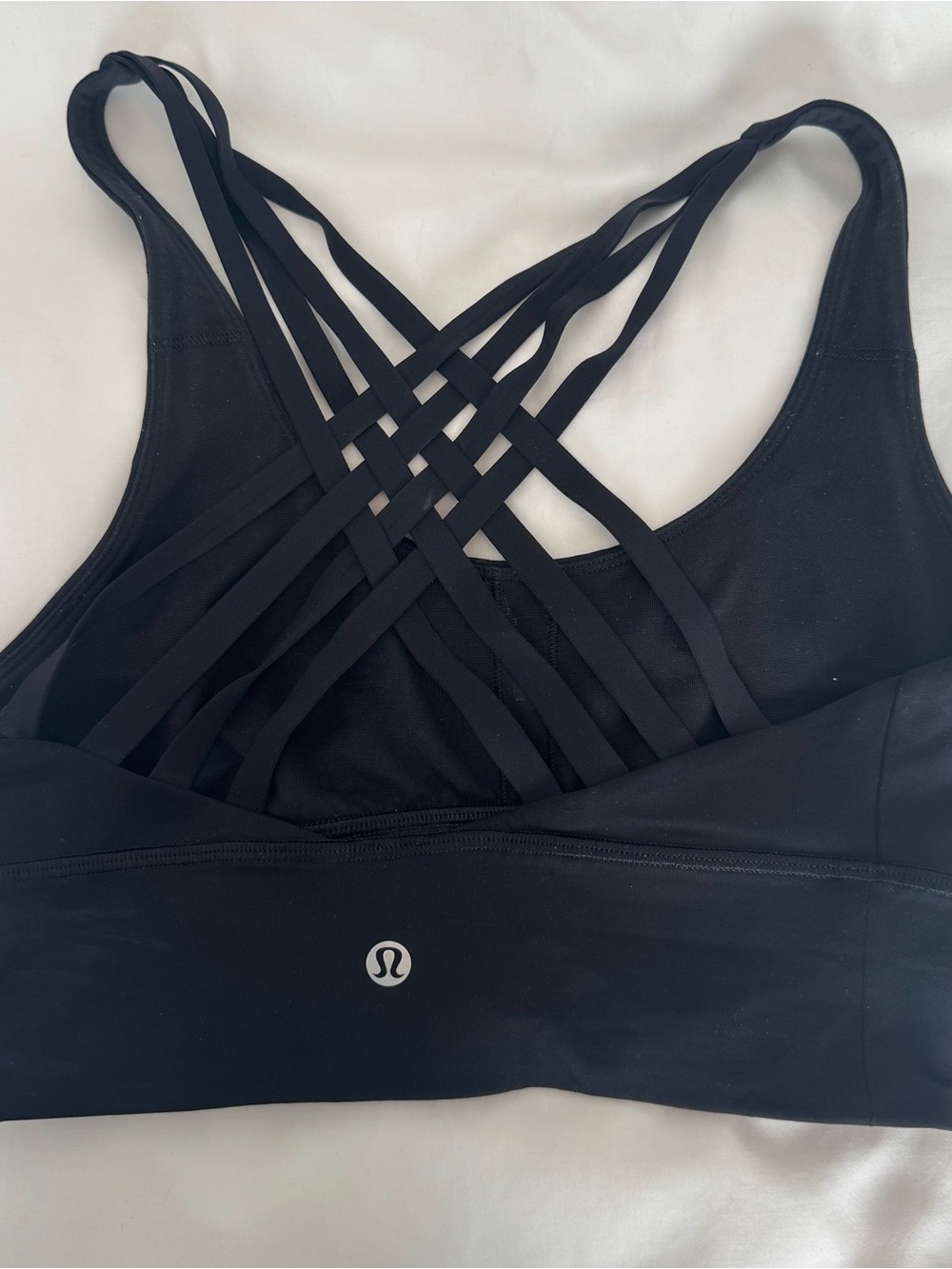 lululemon athletica Black Strappy Crisscross Back Sports Bra - Picture 3 of 3